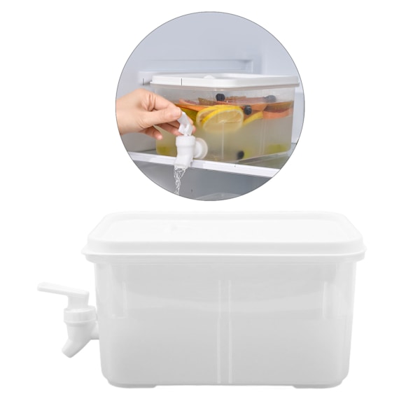 3L Kylskåpskall Kanna med Kran Hem Kylskåp Fruktdryck Dispenser Dryckesbehållare