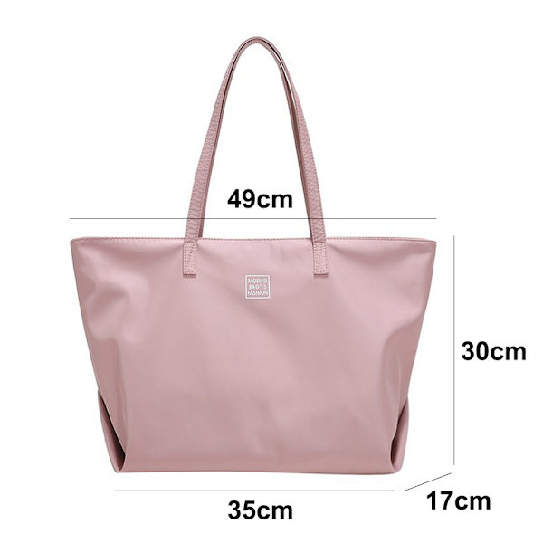 Modetaske til pendling, tote taske, canvas taske, vandtæt nylon taske