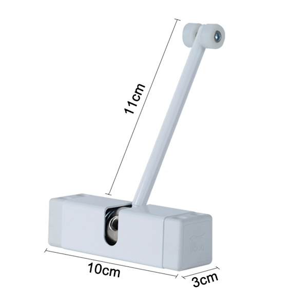 20-70KG Hvid Zinklegering Justerbar Overflademonteret Automatisk Fjederlukker Dørlukker Brandklassificeret Dørstopper Dørhardware