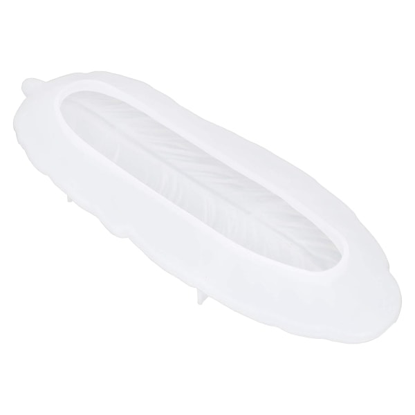 Silikoneform Fjer Resin Bakke Smykkeplade DIY Epoxy Vinge Engel Fadeforme Stor Opbevaringsform Håndværk Fad Støbeboks (1 stk)