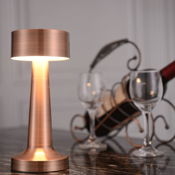 Bærbar LED Bordlampe med Touch Sensor, Genopladelig, Natlampe til Børneværelse, Natbordslampe