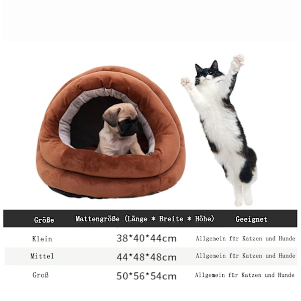 Tjock husdjurssäng Mjuk husdjursmatta Kennel Säng Vinter Mysig sovplats Hundbäddar Fluffig hundmatta för små hundar Husdjur Katt