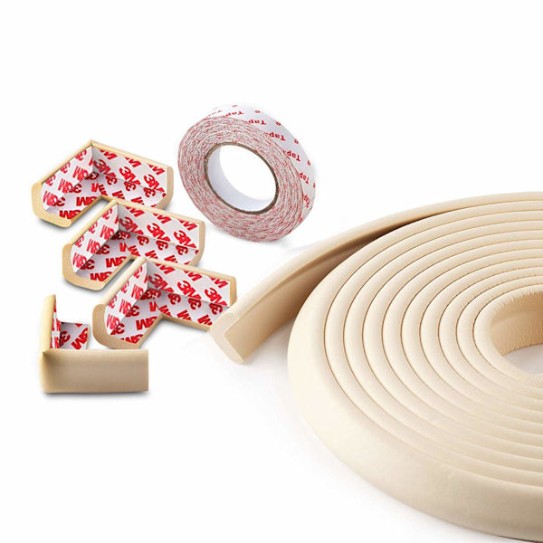 Baby Proofing White Corner Guards Set, Edge & Corner Guards, Safe Edge & Corner Cushion, Child Safety Furniture Bumper Protectors, 3.5CM/1.38\" Längd