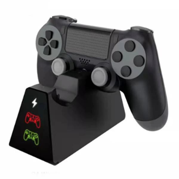 PS4 Kontroller Lader DualShock 4 Kontroller Ladestasjon Dock, 4 Ladestativ for PS4 / PS4 Slim / PS4 Pro Kontroller