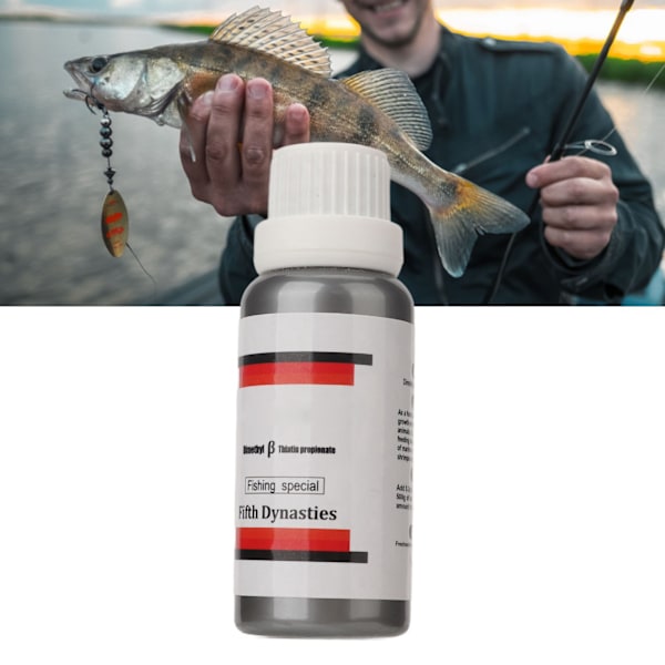 Fiskelokkemiddel Høj Koncentration Fiskeagn Additiv Væske til Søer Floder Reservoirer Sorte Gruber 33 ml
