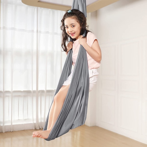 Kinder Schwingen Hängematte, Indoor Schaukel Elastisch Cuddle Hammock Sensory Swing Ideal für , Asperger und sensorische Integration sowie