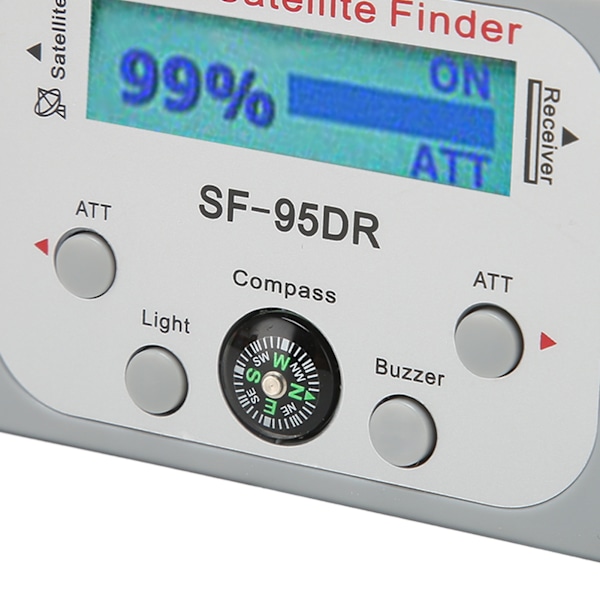 Digital Satellitsökare 950 till 2150MHz ATT Summerfunktion Satellitsignalmätare med Kompass för DirecTV