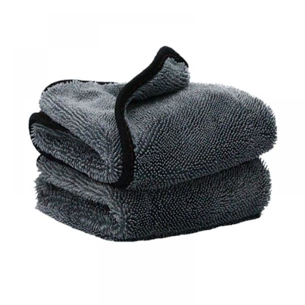 2X premium torr trasa, absorberande mikrofiberdukar för bilvård 60x40cm grå