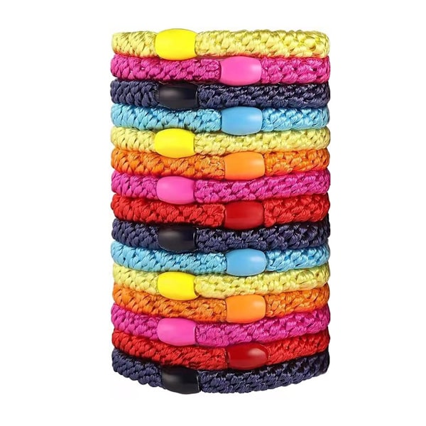 Elastiska hårband för kvinnor och flickor, 15-pack