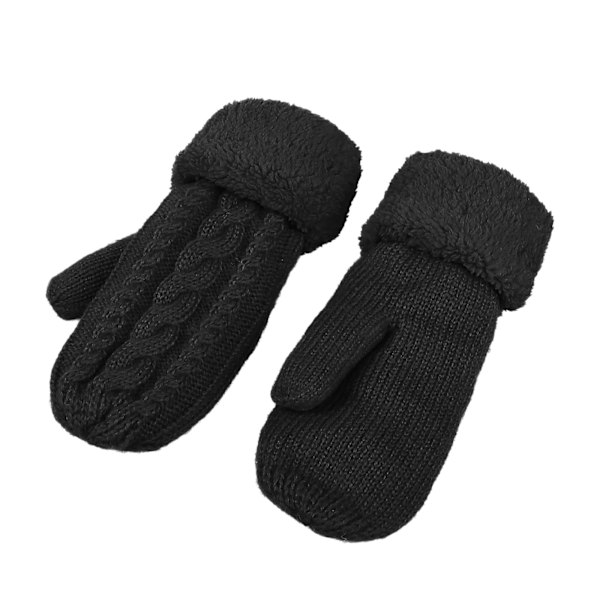 Supertjocka stickade handskar dam flickor vantar vinterhandskar vantar sporthandskar