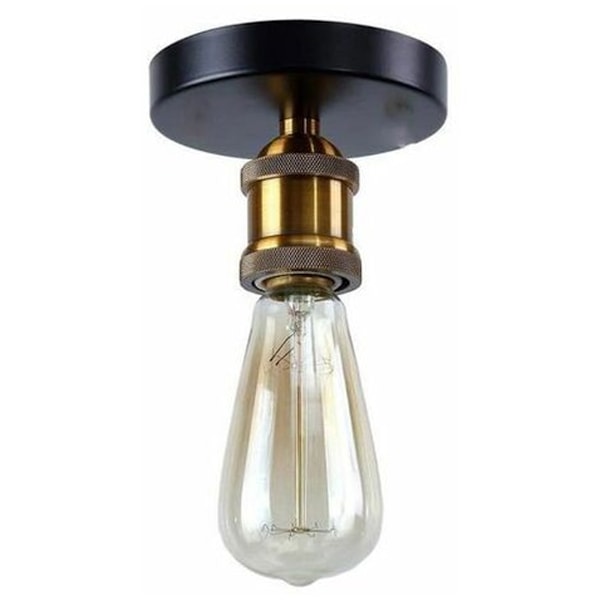 Mini Vintage Taklampa Industriell E27 Sockel för Vardagsrum Sovrum Café Bar Restaurang Matrum - Svart