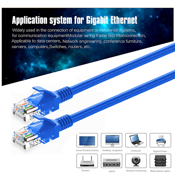 Ulkoinen Ethernet-kaapeli, Cat5 ulkoinen Ethernet-kaapeli vedenpitävä Ethernet-kaapeli nopea LAN-verkkokaapeli kullatulla RJ45-liittimellä