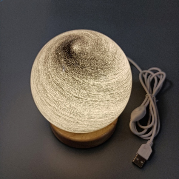 Planet lampe Solnedgang bordlampe Atmosfære Regnbue lampe Vandrende planet natlampe Sengelampe