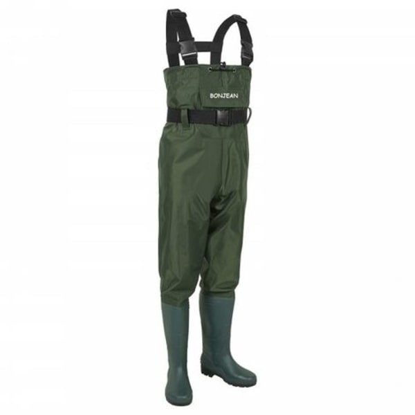 En-delad fiskebyxa - 43 (US-storlek 10) - armégrön