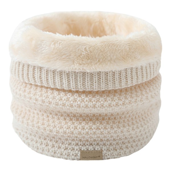Vintertubhalsduk, loopscarf, rund halsduk, tjock fleecehalsvärmare, fodrad, mjuk termisk halsduk, halsduk, halsvärmare för män och kvinnor,