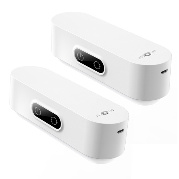 Tryklys, der kan sættes fast, Lys med 2000mAh batteri, Trådløse underskabslys, Dæmpbar, 5 farvetemperaturer, USB genopladelig under bordplade