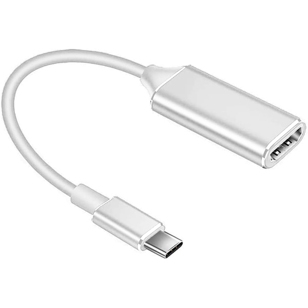 USB C til HDMI Adapter, 4K Type-C til HDMI Adapter (Thunderbolt 3 Kompatibel) med Video Audio Output til MacBook Pro 2019/2018/2017, Note 9/S9/Note