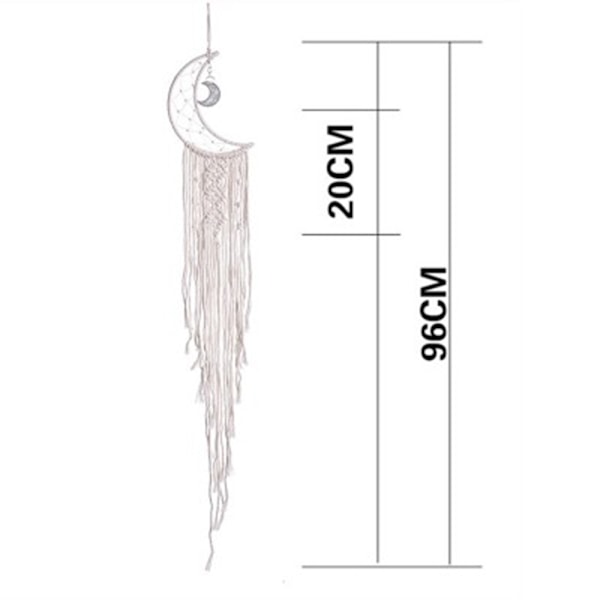 Drømmefanger, Håndlavet Macrame Vævet Vægophæng, Bohème Håndlavet Rumophæng Gobelin, Bryllupsdekoration Håndværk, Boho Vævet Hænger Væg