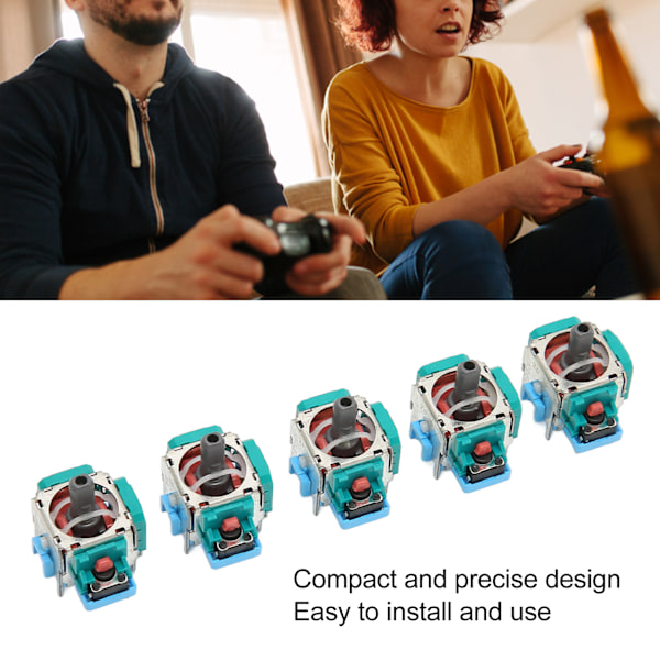 5 stk. udskiftning 3D joystick professionel spilcontroller analog stick modul til PS5 spilcontroller