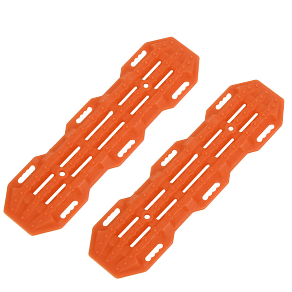 2 stk. skridsikker autohjælpeplade til 1/10 RC crawlerbil RC model klatrekøretøjsdekoration (orange)