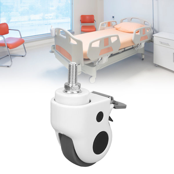 Drejelige hjul Kraftige bremser TPR Nylon 70 kg 7,6 cm Mindre støj Medicinske bordhjul til skrivebord
