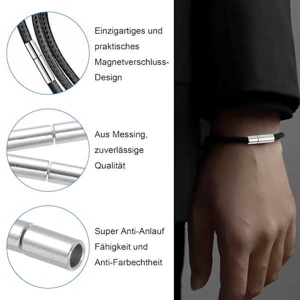 Sølv Snore Endestykker Kæde Lås Spænde, Pakke med 12 DIY Tønde Skrue Låse til Læder Reb Halskæde Armbånd Slide Spænde (Sølv 3 mm)
