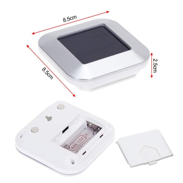 Touchscreen Digitalt køkkenur Magnetisk stopur LCD-display Elektronisk timer Æggeur med stativ, høj alarm, madlavningstimer