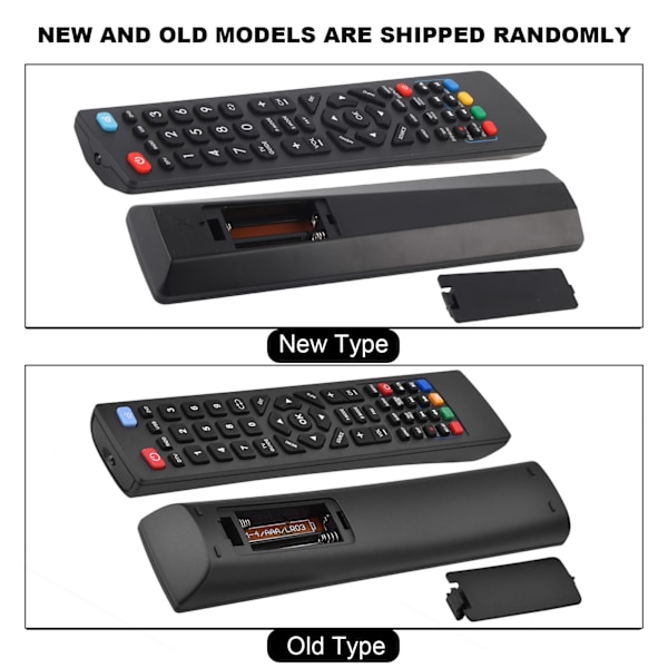 Universal Smart TV-fjernbetjening til Alba Bush Technika/Blaupunkt SHARP/E Motion