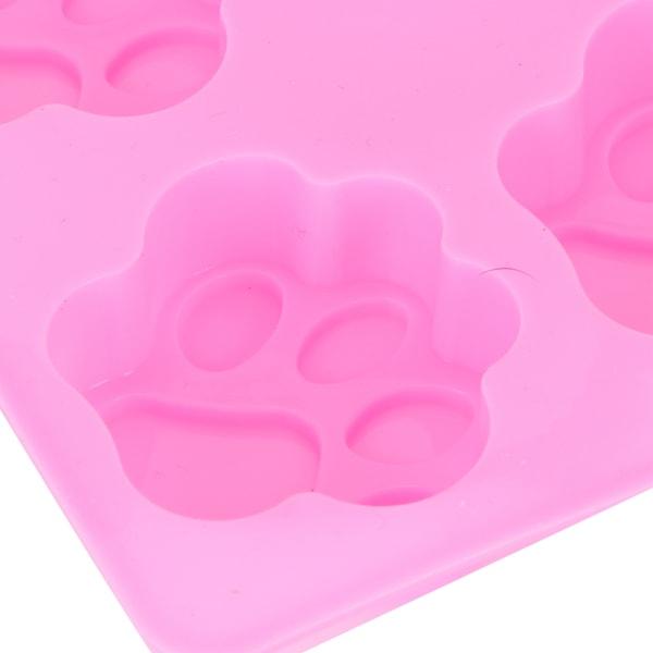 6-rums Pink Katteklo Formet Form Tegneserie DIY Håndlavet Kage Chokolade Brødform til Bagning