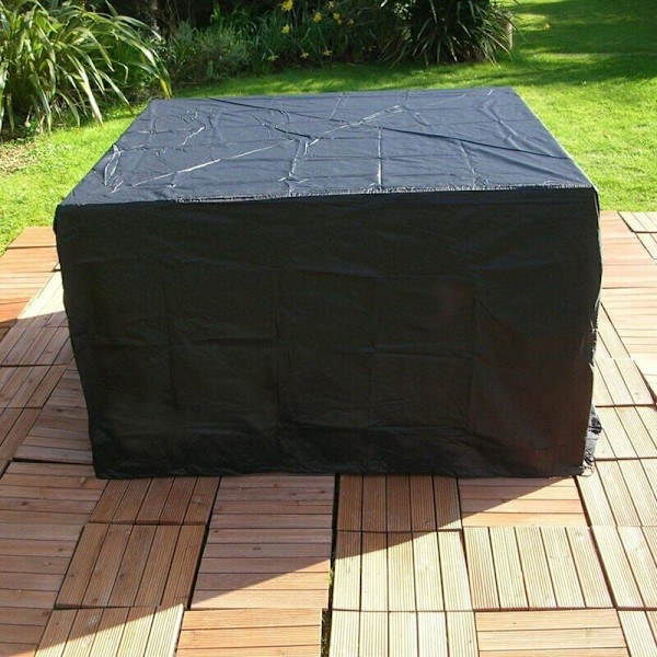 Havemøbelovertræk, 240 x 140 x 90 cm, rektangulært, havebordsovertræk, møbelbeskyttelsesovertræk, vandtæt, UV-bestandigt, havepresenning