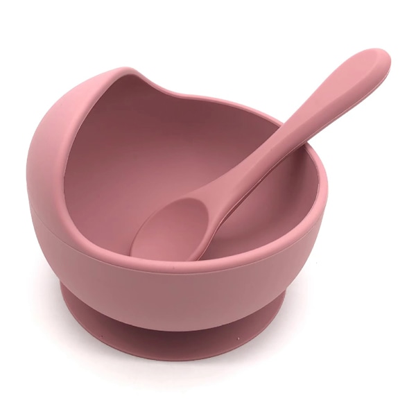 Silikone Baby Spiseskåle Baby Skåle Småbørnsskåle Silikone Sugekopper til Baby Silikone Baby Læringsredskaber Skåle