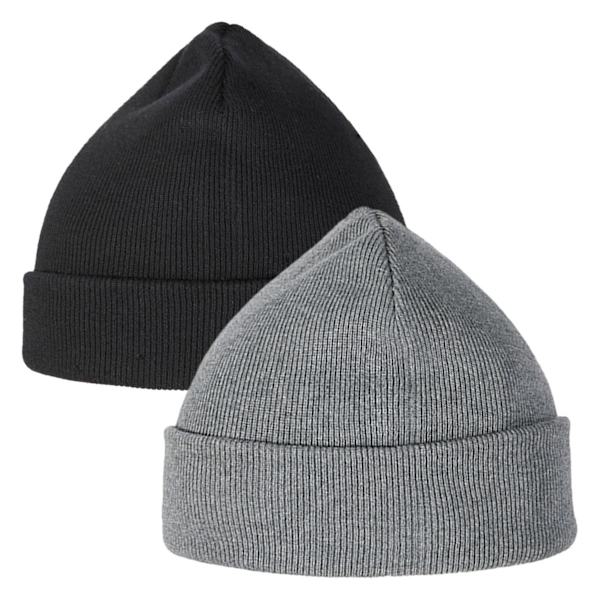 2 st varma mössor för kvinnor män stickade slouchy dubbel lager varm manschett skalle mössa skidåkning skridskoåkning