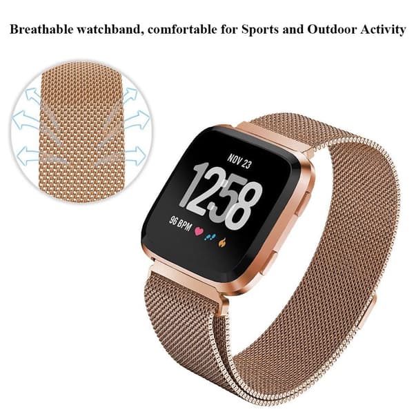 Urrem i rustfrit stål, udskiftningsrem i metal til mænd og kvinder
