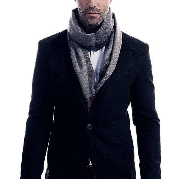 Herre Halstørklæde Vinter Cashmere Feel Tørklæder til Mænd Langt Moderne