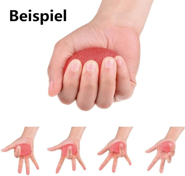 3- Grepsball - Rød+Blå+Gul - Eggformet