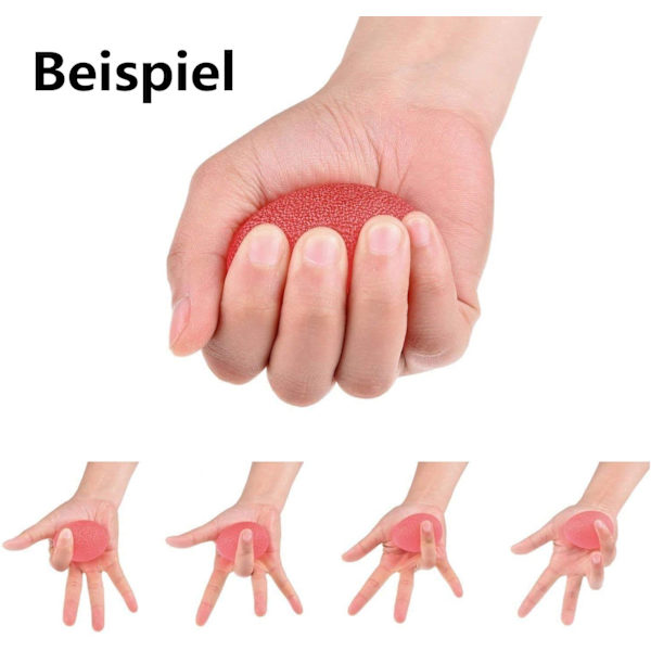 3- Grip Ball - Röd+Blå+Gul - Äggformad