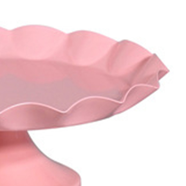 Minimalistisk stabil dekorativ multifunktionell kakställshållare för cupcake dessert frukt, rosa