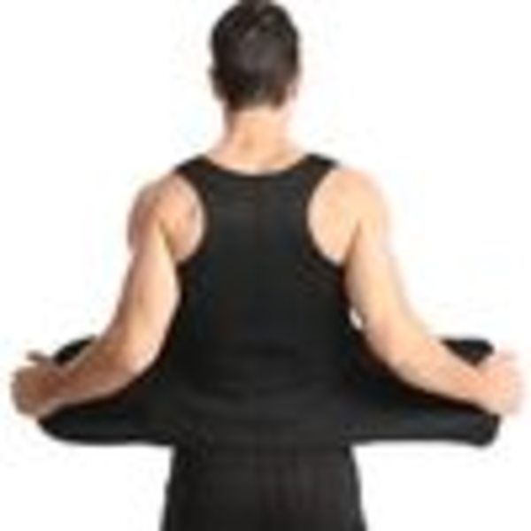 Neopren bastu väst med bantningsbälte fitness korsett svett väst med bastu effekt shapewear svett väst shapewear bantning tank top (förseglad midja