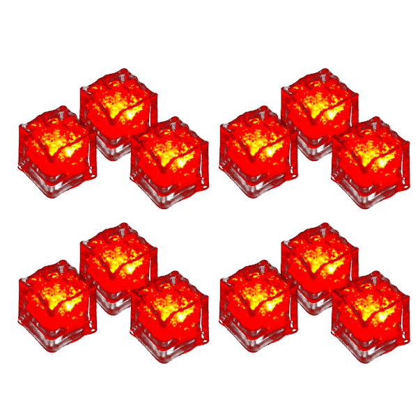 Ljusstarka LED-isbitar (12) red