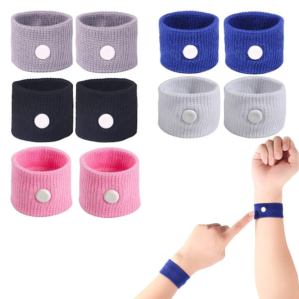 Åksjukeband, illamående armband för bilsjuka, lindringsarmband för morgonsjuka, flygning, resor