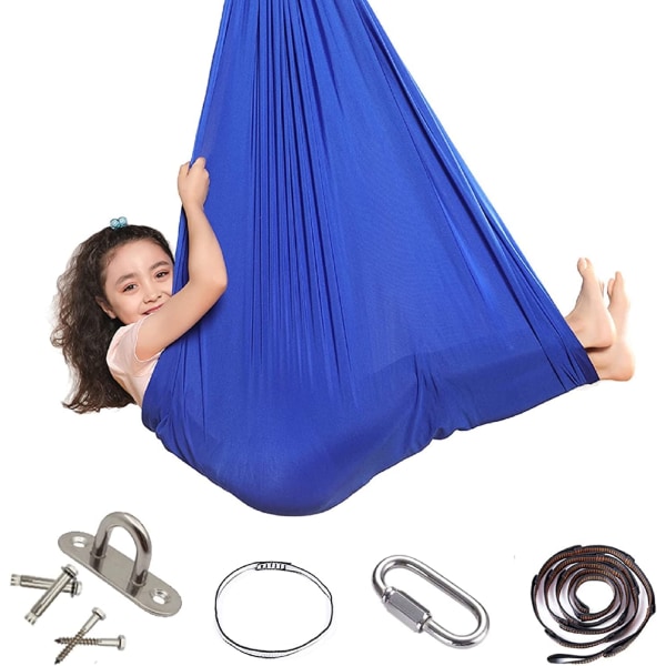 Lasten Keinu Riippumatto, Sisäkeinu Joustava Cuddle Hammock Sensory Swing Ihanteellinen Aspergerille ja aisti-integraatiolle sekä