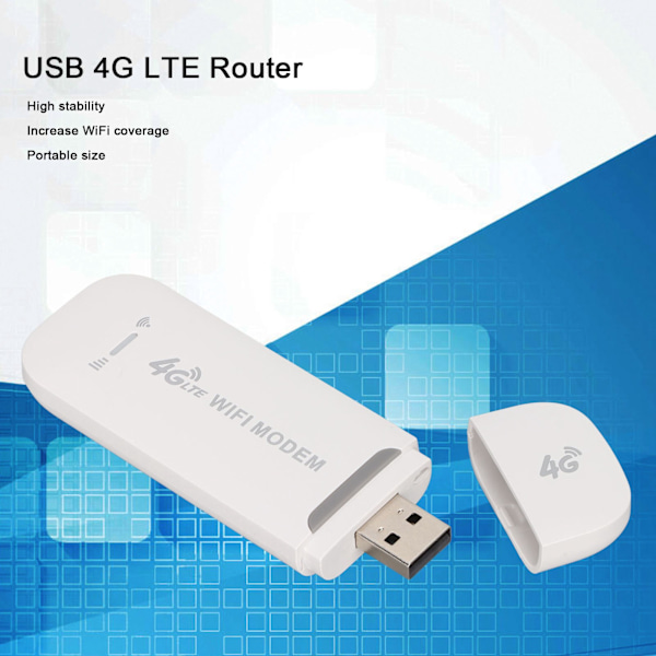 USB 4G LTE -reititin, langaton, vakaa, laaja kuuluvuus, kannettava, helppo yhteys, 4G USB -modeemi kotiin, toimistoon ja matkalle
