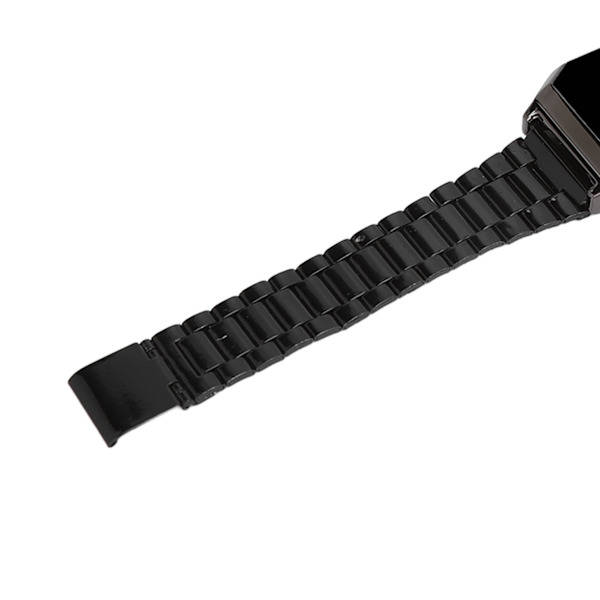 LED-klocka för student Tetragonum Digital Sports Watch med fällbart spänne Alarm Timing Nattljusfunktion för dagligt bruk Svart