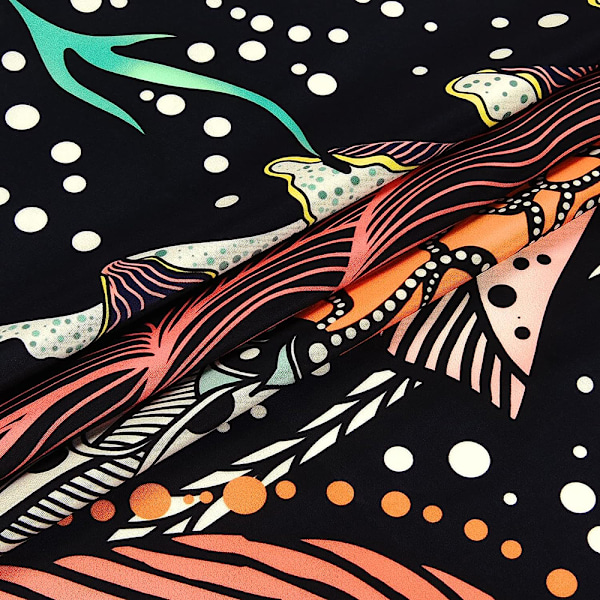 Svampetapet Øjne Mural Havdyr Vægophæng Boho Tapestry Æstetisk Ocean Psykedelisk Dekorativt Tapet til Soveværelse, 150x130cm