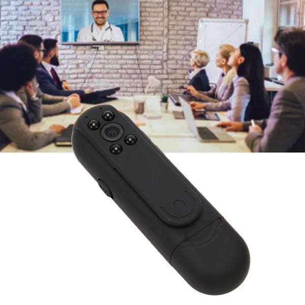 Minikamera 1080P Fickvideokamera Klämma på Konferenskamera Liten Bärbar Kamera för Möten Föreläsningar