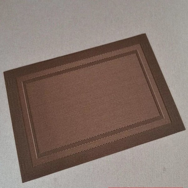 Placemats med bakke, skridsikker, vaskbar, PVC bordmåtte, rivefast, varmebestandig, måtte