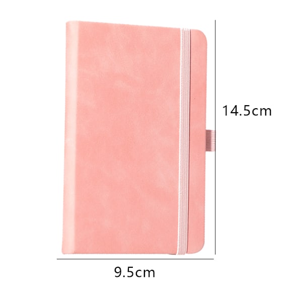 2-pak Indbundet Notesbog, Hardcover PU Læder Notesbog, A6, Lille Lomme Notesbog Bulk