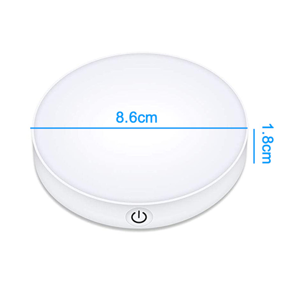 2 st touch nattlampor, USB-laddningsbar LED-skåpslampa, klistra på de flesta ställen där garderobslampa för badrum, sovrum och disk