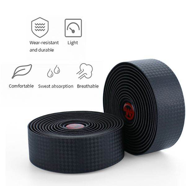Styretape for sykkel, styretape for landeveissykkel, styreinnpakning 2 ruller for landeveissykler og sykling, med tilbehør