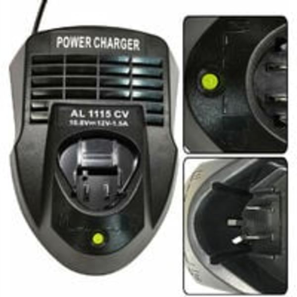 AL1115CV 10.8V 12V 1.5A Laddare för litiumjonbatteri Strömförsörjning för Bosch borr/skruvdragare Li-ion BC430 BC330, 2 607 336 996 BAT411 BAT412A